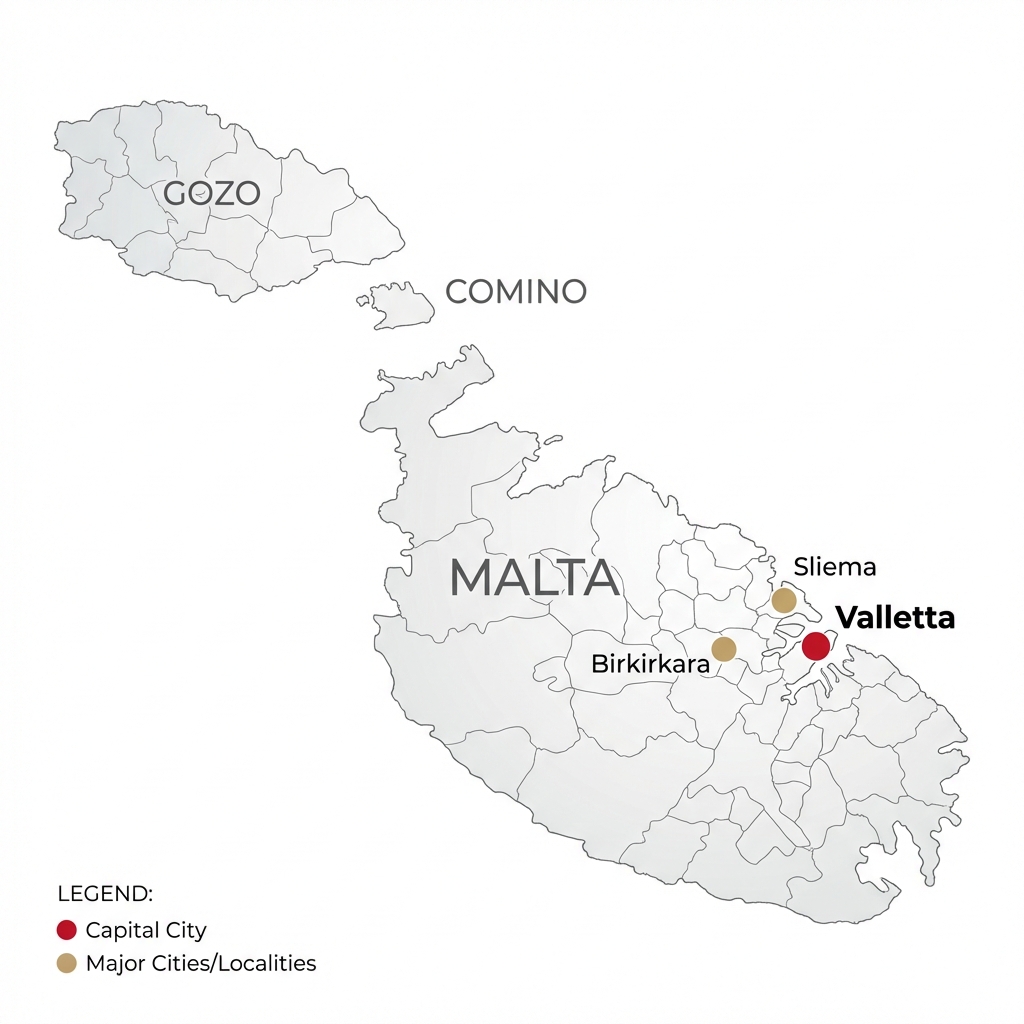 Map of Malta