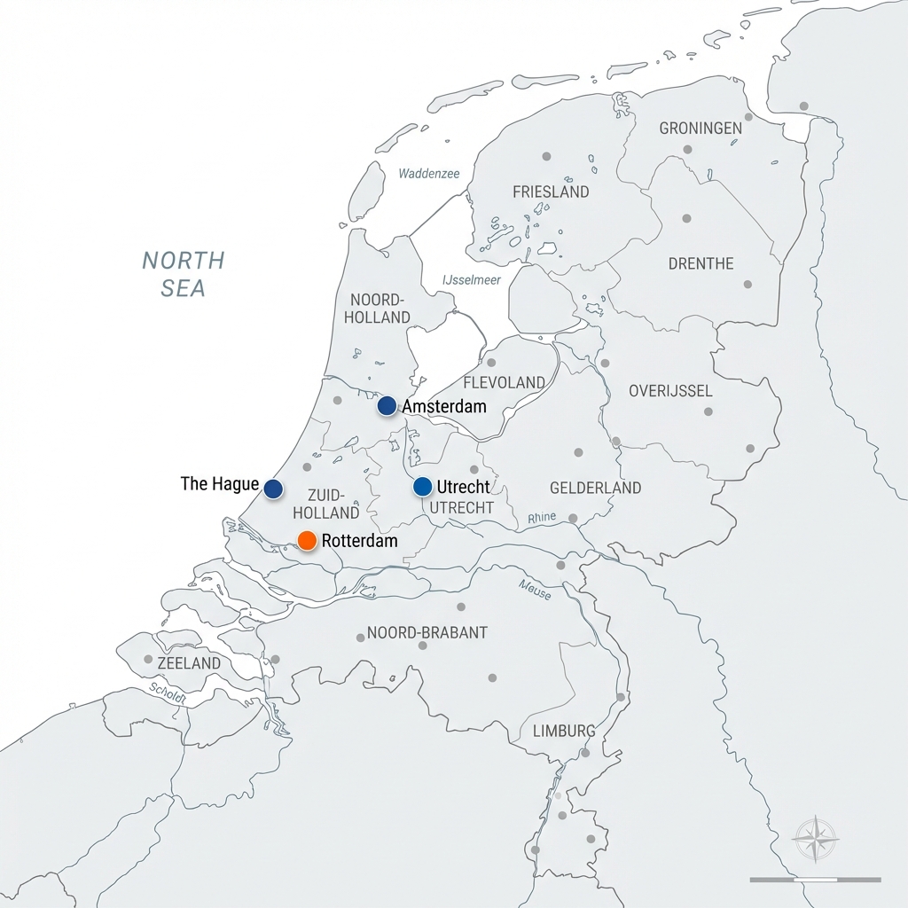 Map of Netherlands